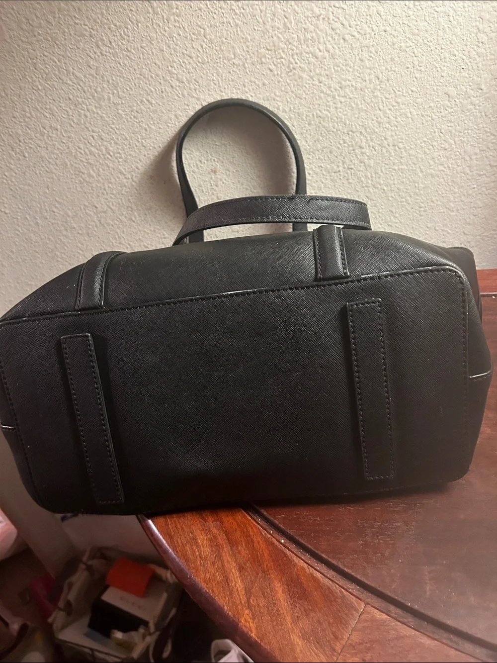 kate spade Black Saffiano Leather Tote Bag